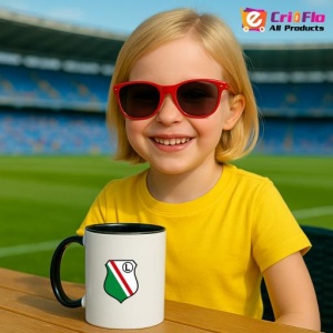 Cana Legia Warsaw Polonia , cu logoul stema echipei, Cadoul Perfect - Img 38