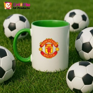 Cana Manchester United FC Anglia , cu logoul stema echipei, Cadoul Perfect - Img 23
