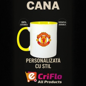 Cana Manchester United FC Anglia , cu logoul stema echipei, Cadoul Perfect - Img 30