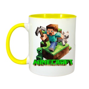 Cana Minecraft Steve Cu Pisica - Img 5