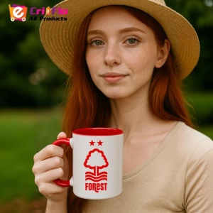 Cana Nottingham Forest FC Anglia , cu logoul stema echipei, Cadoul Perfect - Img 48