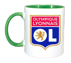 Cana Olympique Lyonnais Franta , cu logoul stema echipei, Cadoul Perfect - Img 3