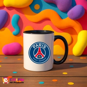 Cana Paris Saint Germain Franta , cu logoul stema echipei, Cadoul Perfect - Img 36