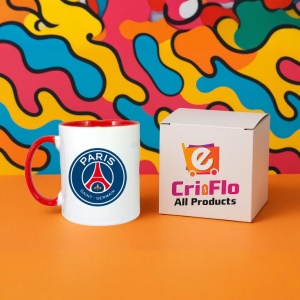 Cana Paris Saint Germain Franta , cu logoul stema echipei, Cadoul Perfect - Img 44