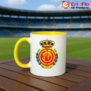 Cana Rcd mallorca Spania , cu logoul stema echipei, Cadoul Perfect - Img 32