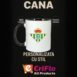 Cana Real Betis Spania , cu logoul stema echipei, Cadoul Perfect - Img 35