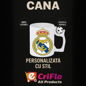 Cana Real Madrid CF Spania , cu logoul stema echipei, Cadoul Perfect - Img 13