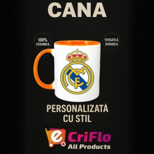 Cana Real Madrid CF Spania , cu logoul stema echipei, Cadoul Perfect - Img 40