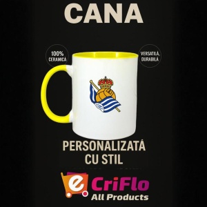 Cana Real Sociedad Spania , cu logoul stema echipei, Cadoul Perfect - Img 30