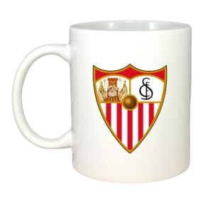 Cana Sevilla FC Spania , cu logoul stema echipei, Cadoul Perfect - Img 2