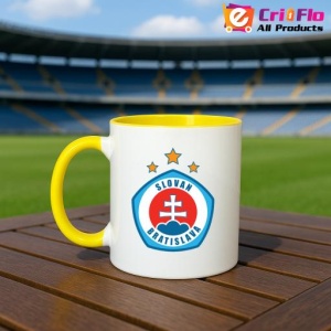 Cana SK Slovan Bratislava Slovacia , cu logoul stema echipei, Cadoul Perfect - Img 32