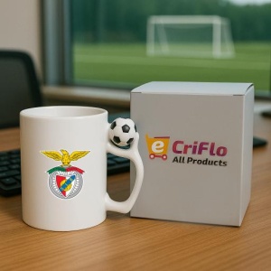 Cana SL Benfica Portugalia , cu logoul stema echipei, Cadoul Perfect - Img 9