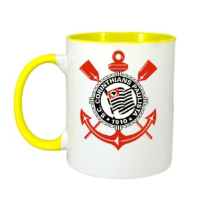 Cana Sport Club Corinthians Paulista Brazilia , cu logoul stema echipei, Cadoul Perfect - Img 5