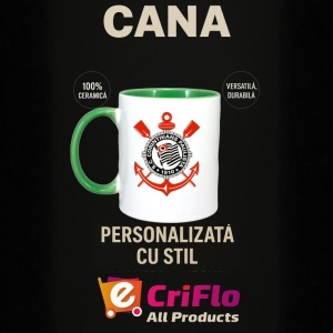 Cana Sport Club Corinthians Paulista Brazilia , cu logoul stema echipei, Cadoul Perfect - Img 20