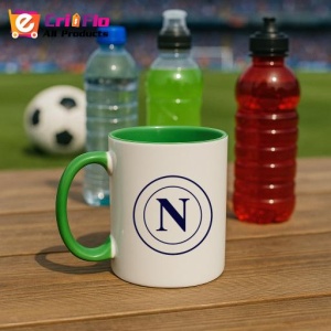 Cana SSC Napoli Italia , cu logoul stema echipei, Cadoul Perfect - Img 21