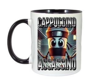 Cana Tralalero TraLaLa cu Cappuccino Assassino Coffee Lovers Italian Brainrot Meme - Img 4