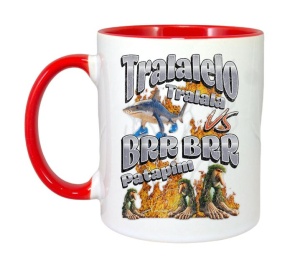 Cana Tralalero TraLaLa cu Tralalelo VS Brr Patapim Funny Italian Brainrot Meme Graphic - Img 8