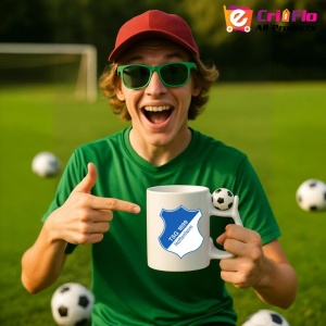 Cana TSG Hoffenheim Germania , cu logoul stema echipei, Cadoul Perfect - Img 12