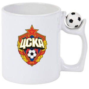 Cana TSKA Moscova Rusia , cu logoul stema echipei, Cadoul Perfect