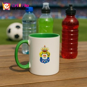 Cana UD Las Palmas Spania , cu logoul stema echipei, Cadoul Perfect - Img 21