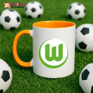 Cana VfL Wolfsburg Germania , cu logoul stema echipei, Cadoul Perfect - Img 43