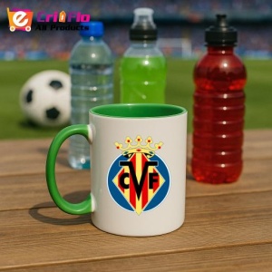 Cana Villarreal_CF Spania , cu logoul stema echipei, Cadoul Perfect - Img 21