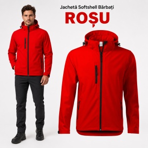 Geacă Bărbați tip Jachetă Softshell cu Glugă Detașabilă, Impermeabilă și Elastică – Performance 522 - Img 18