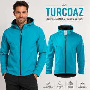 Geacă Bărbați tip Jachetă Softshell cu Glugă, Impermeabilă și Rezistentă la Vânt – Cool 515 - Img 14