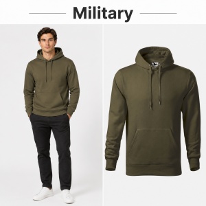 Hanorac Bărbat Malfini Cape 413, 65% Bumbac, 320 g/m², Glugă cu Șnur, Buzunar Marsupiu, 21 Nuanțe, Mărimi S–5XL - Img 25