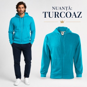 Hanorac Bărbați cu Fermoar și Glugă Malfini 410 Trendy Zipper – 300 g/m² - Img 22