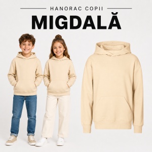Hanorac copii Malfini 423 Chill cu glugă, buzunar marsupiu, interior pieptănat și croială lejeră - Img 16