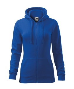 Hanorac dama tip bluza cu fermoar si 2 buzunare de culoare albastru regal
