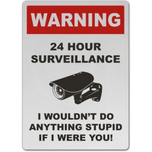 Indicator 24 Hour Dumpster Surveillance Sign, Sticker autocolant
