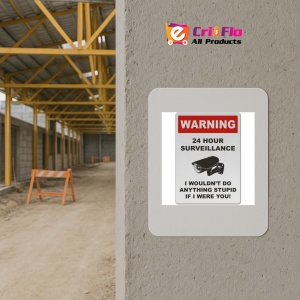 Indicator 24 Hour Dumpster Surveillance Sign, Sticker autocolant - Img 5