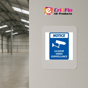 Indicator 24 Hour Surveillance Sign, Sticker autocolant - Img 3