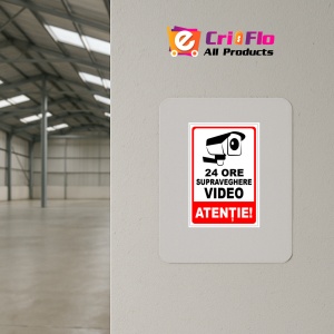 Indicator 24 hours a day video, Sticker autocolant - Img 3