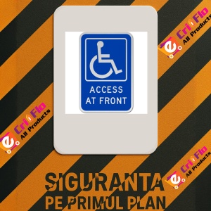 Indicator Access At Front Sign, Sticker autocolant - Img 3