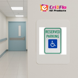 Indicator Accessible Reserved Parking Sign, Sticker autocolant - Img 5