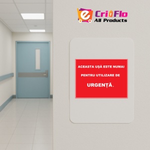 Indicator Aceasta usa este numai pentru utilizare de urgenta, Sticker autocolant - Img 5