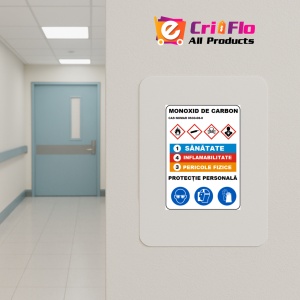 Indicator Adr pentru monoxid de carbon, Sticker autocolant - Img 5