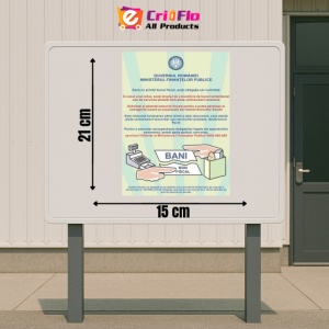 Indicator Afis bon fiscal, Sticker autocolant - Img 2