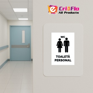 Indicator Alb pentru toaleta personal, Sticker autocolant - Img 5