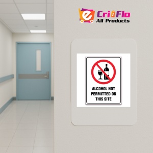 Indicator ALCOHOL NOT PERMITTED ON THIS SITE SIGN, Sticker autocolant - Img 5