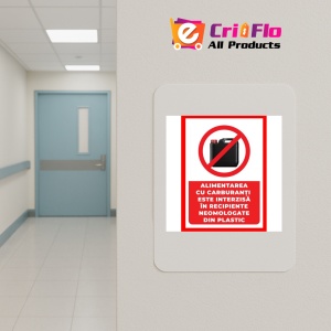 Indicator Alimentarea cu carburanti este interzisa in recipiente neomologate din plastic, Sticker autocolant - Img 5