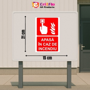 Indicator Apasa in caz de incendiu indicator PSI autoadeziv sticker autocolantSticker autocolant - Img 2