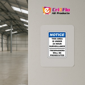 Indicator Area Under 24 Hour TV Surveillance Sign, Sticker autocolant - Img 4