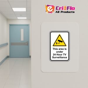 Indicator Area Under 24 Hour TV Surveillance, Sticker autocolant - Img 5