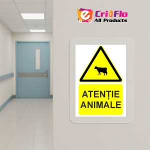 Indicator Atentie animale indicator de avertizare, Sticker autocolant - Img 5