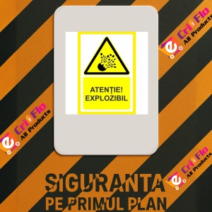 Indicator Atentie explozibil, Sticker autocolant - Img 3