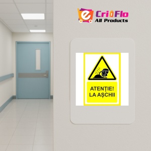 Indicator Atentie la aschii, Sticker autocolant - Img 5